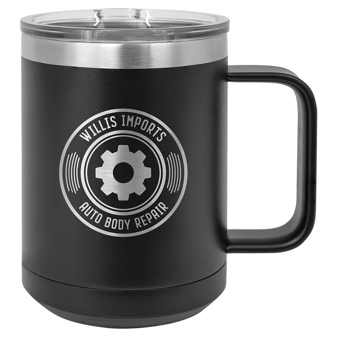 15 oz Coffee Mug (ONE SIDE ENGRAVED) 12 Pack