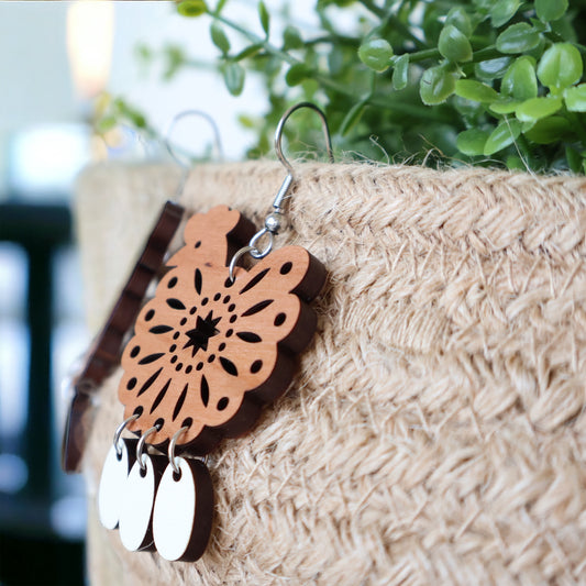 Chicken with Eggs Earrings