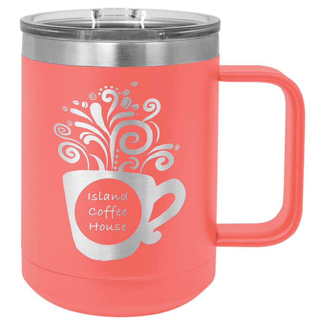 15 oz Coffee Mug (ONE SIDE ENGRAVED)
