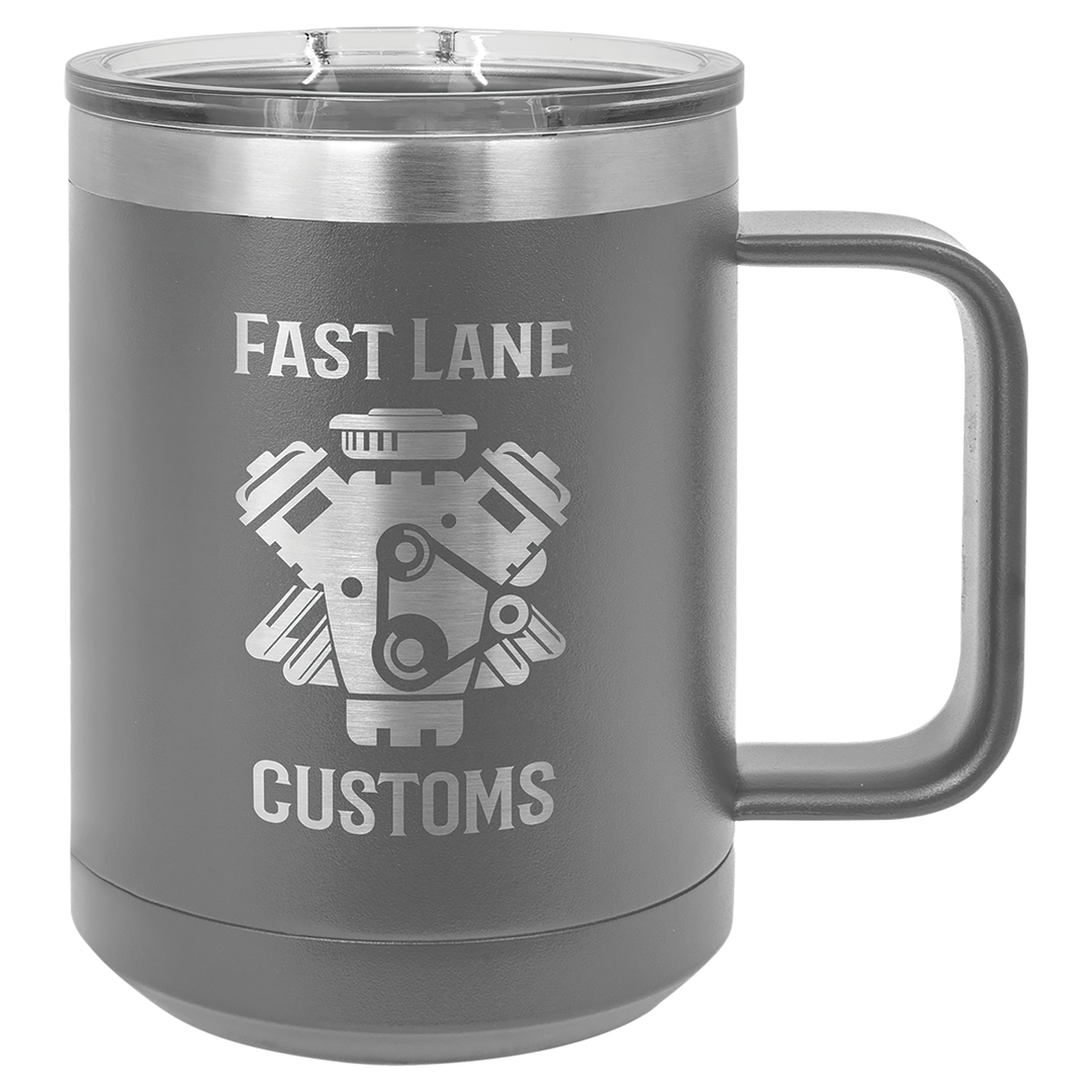 15 oz Coffee Mug (ONE SIDE ENGRAVED) 12 Pack