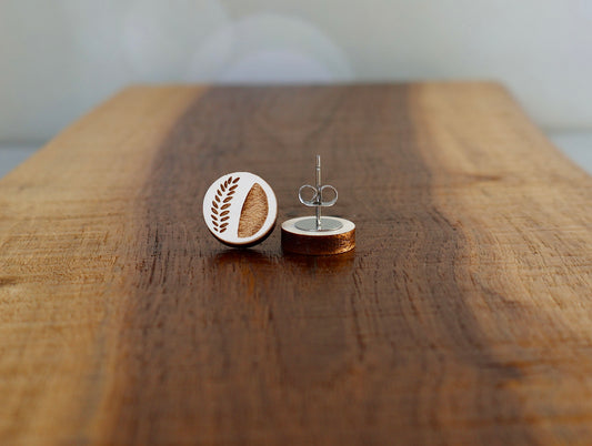 Sourdough Bread inspired Stud Earrings
