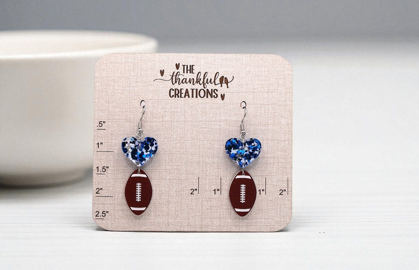 Football Earrings (Choose your Color!)