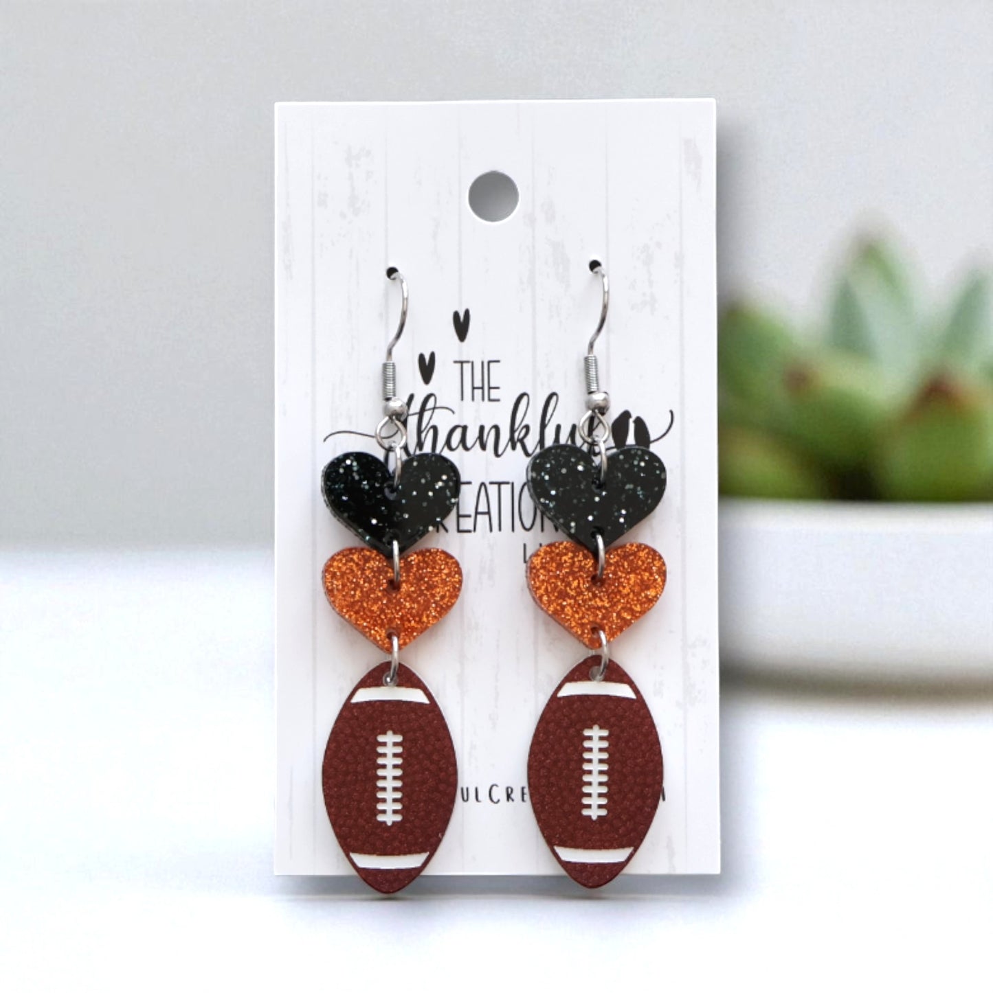 Football Team Spirit Earrings Game Day (Choose your colors!)