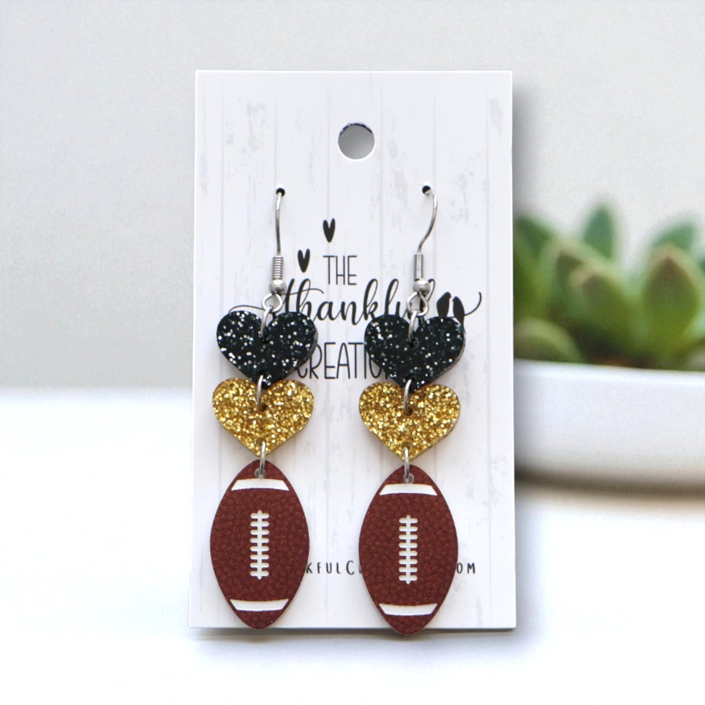 Football Team Spirit Earrings Game Day (Choose your colors!)