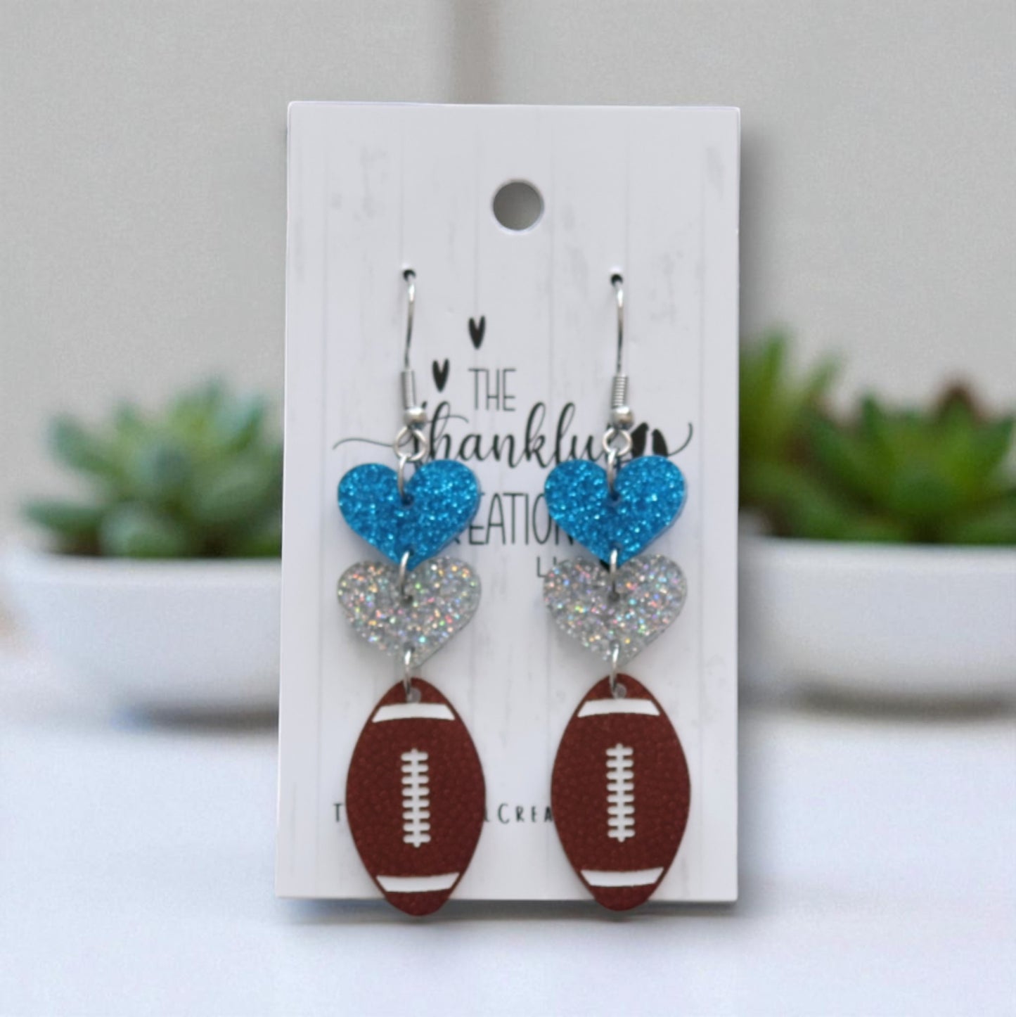 Football Team Spirit Earrings Game Day (Choose your colors!)