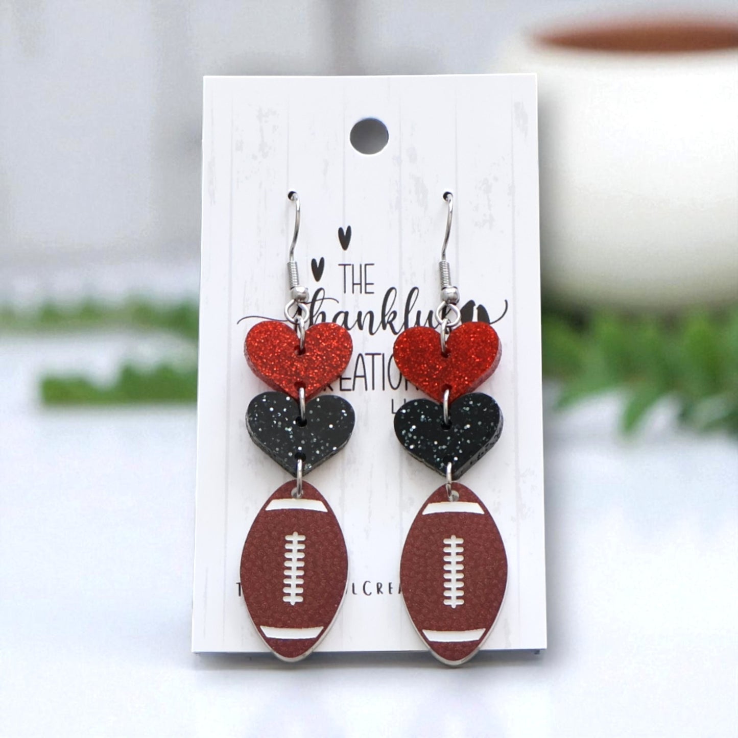 Football Team Spirit Earrings Game Day (Choose your colors!)