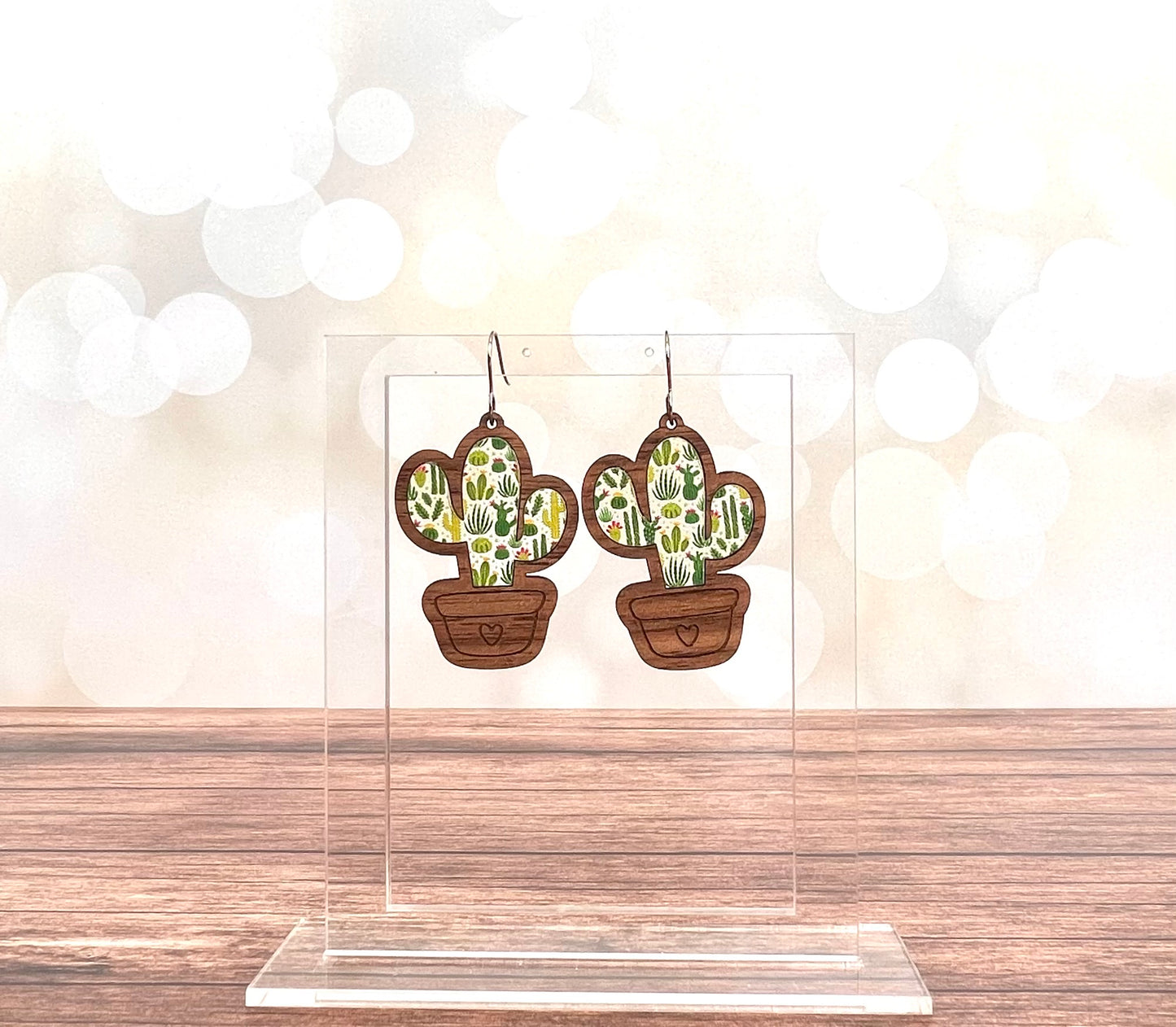 Cactus Inlay Nested Earring Bundle Digital Download