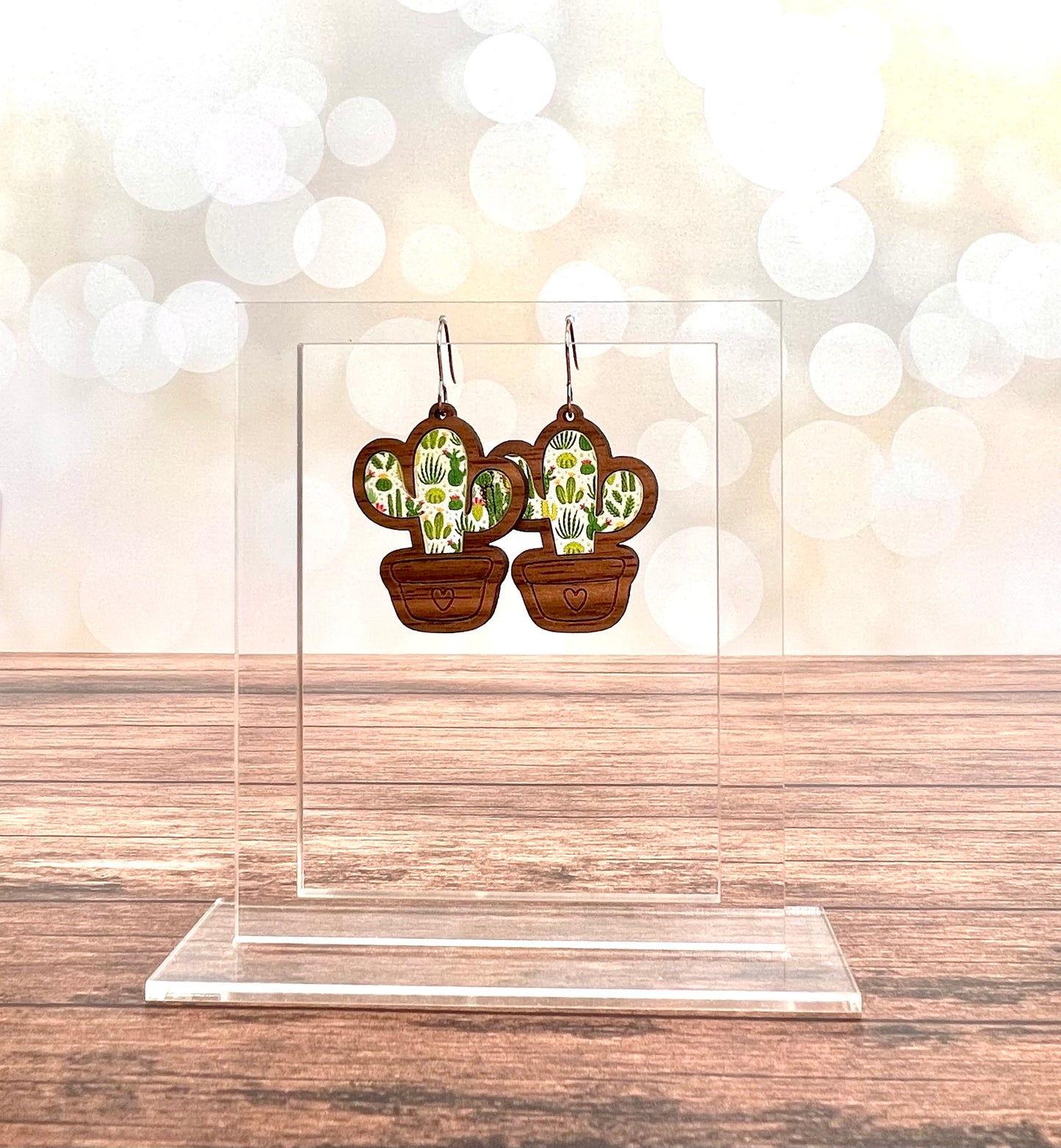 Cactus Inlay Nested Earring Bundle Digital Download