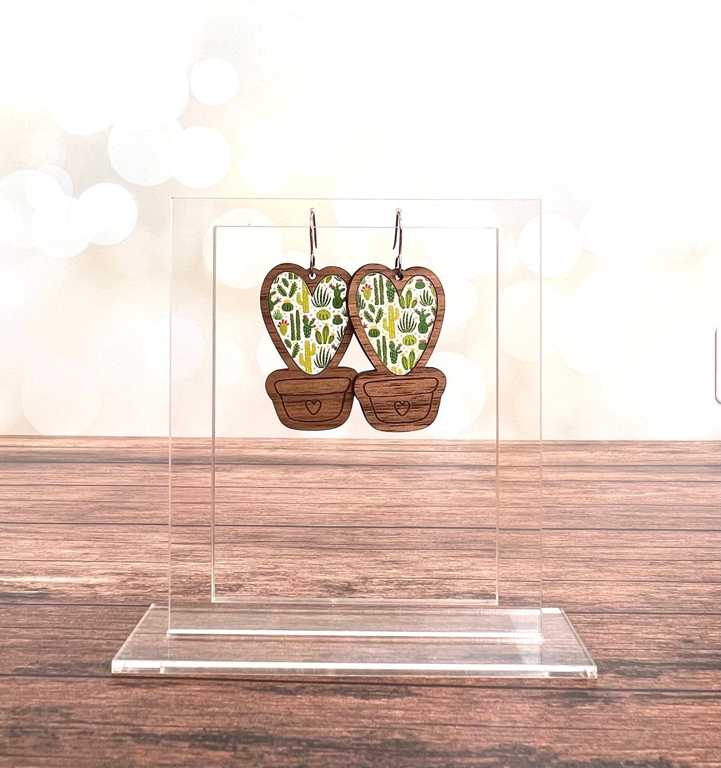 Cactus Inlay Nested Earring Bundle Digital Download