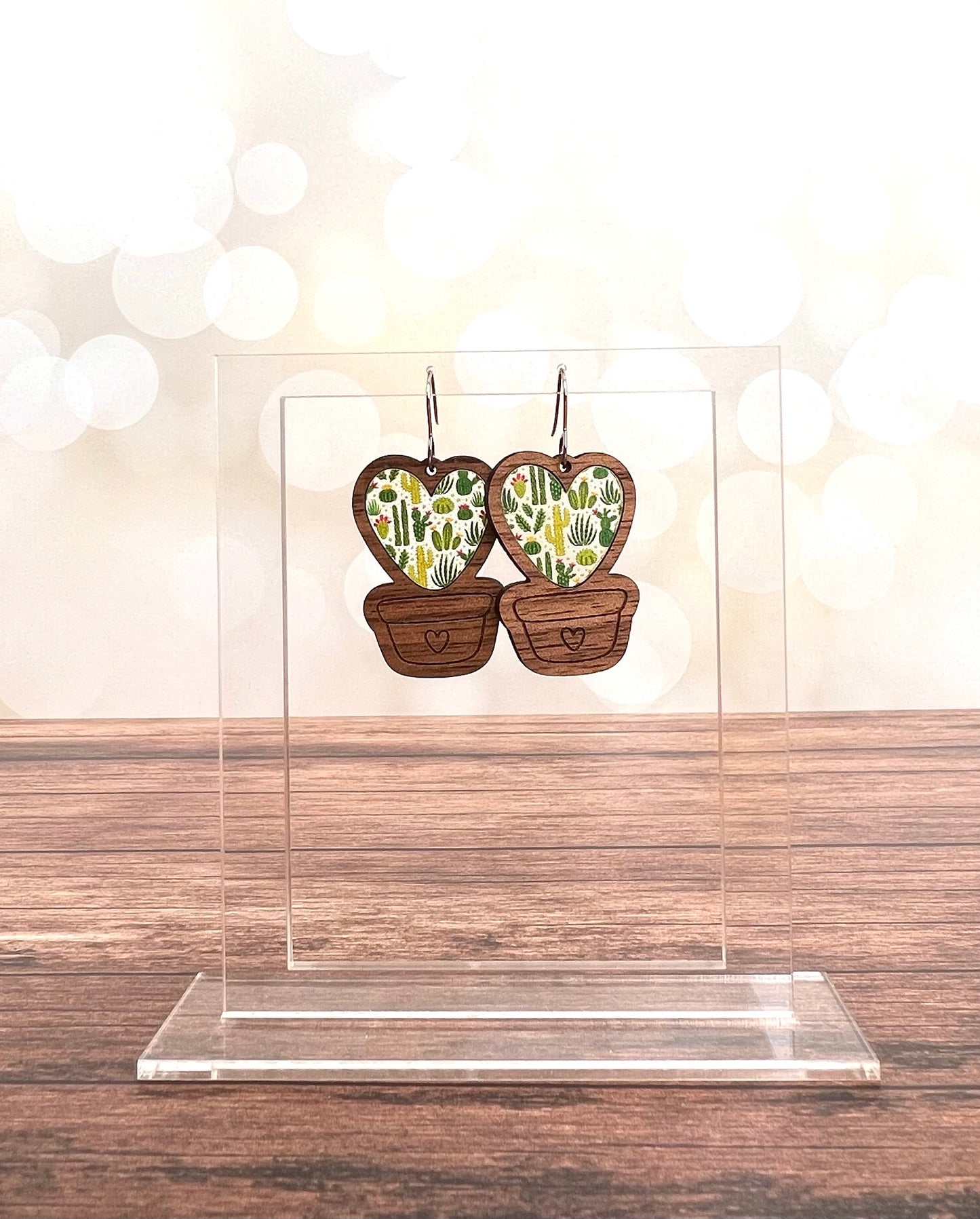 Cactus Inlay Nested Earring Bundle Digital Download
