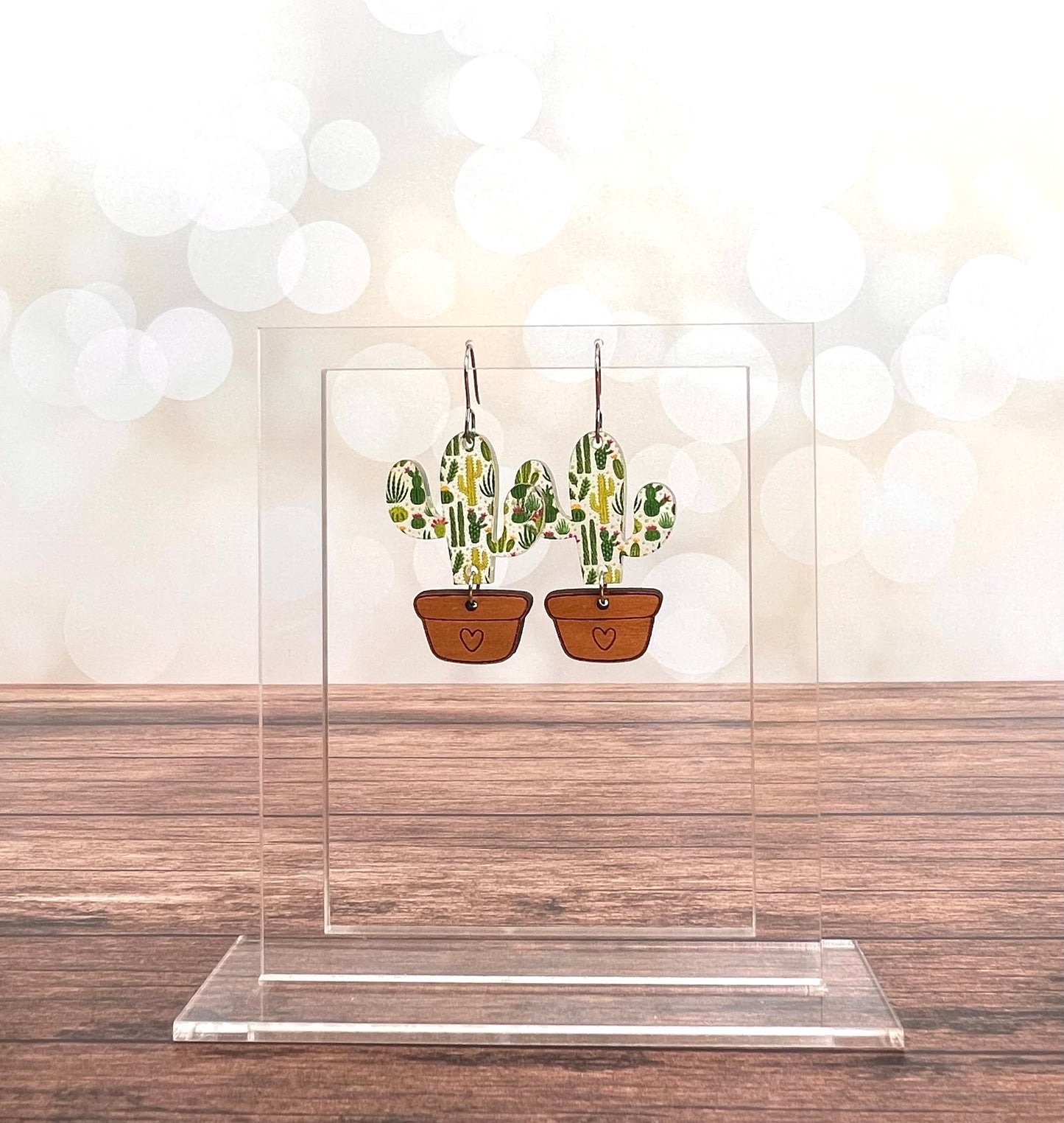 Cactus Inlay Nested Earring Bundle Digital Download