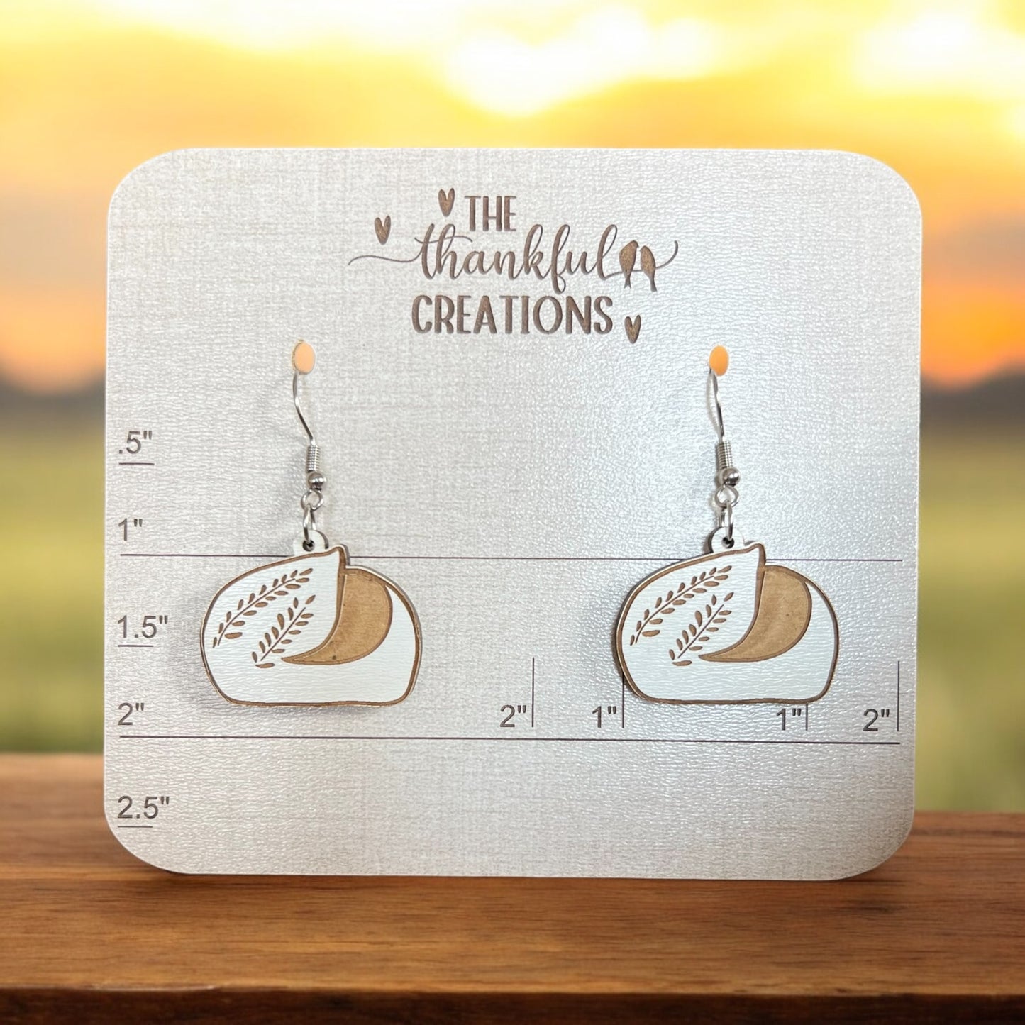 Sourdough Bread inspired Earrings