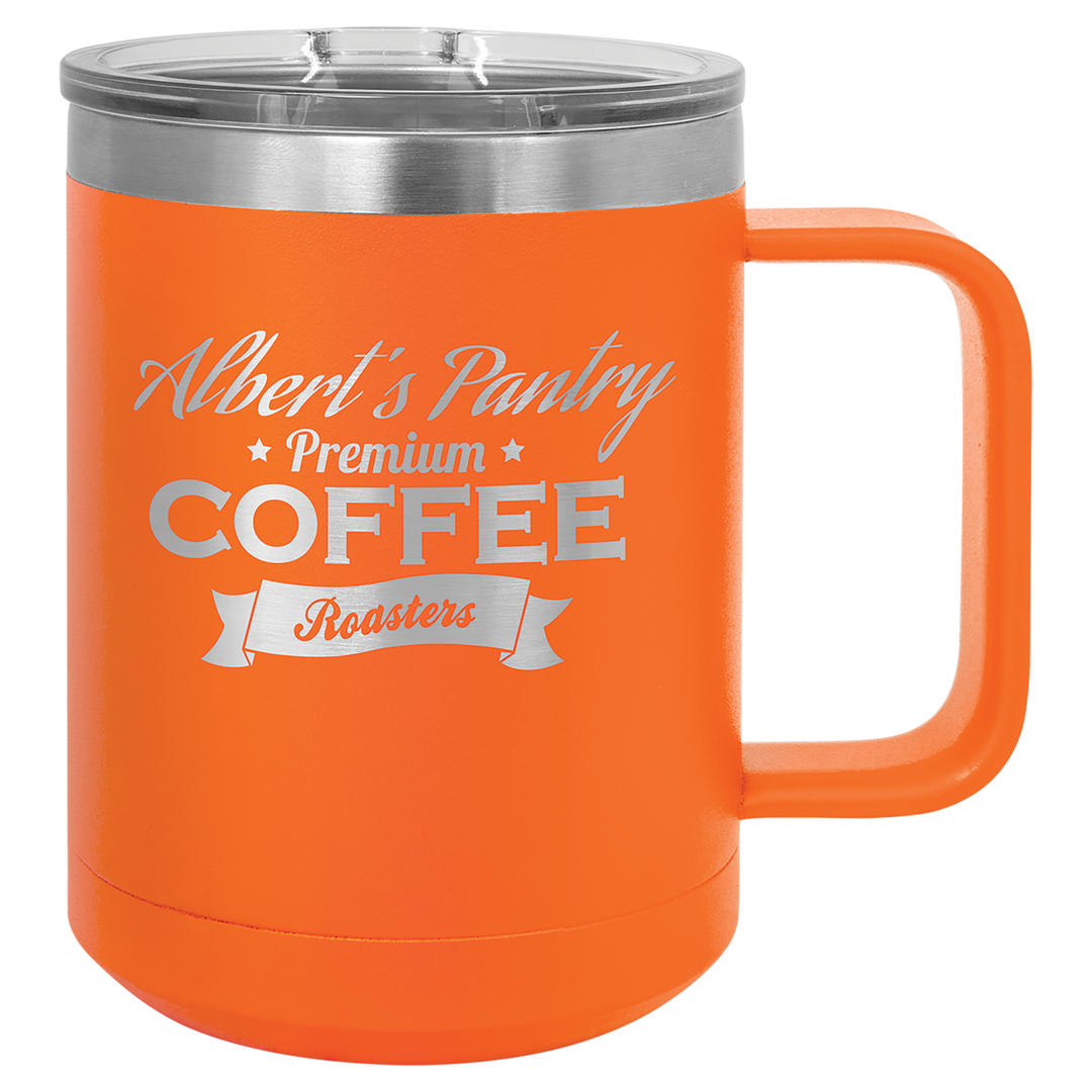 15 oz Coffee Mug (ONE SIDE ENGRAVED) 12 Pack