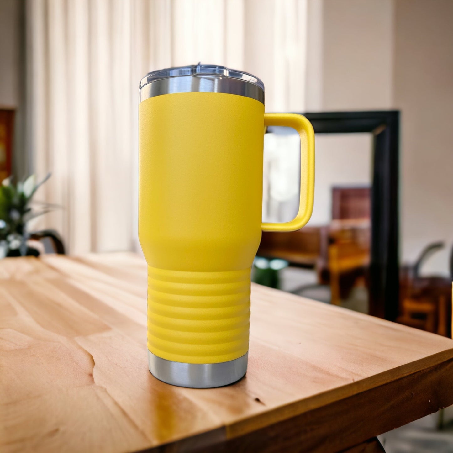 20 oz Travel Tumbler with Handle (One Side Engraved) 24 Pack