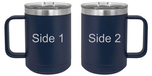 15 oz Coffee Mug (ONE SIDE ENGRAVED) 12 Pack