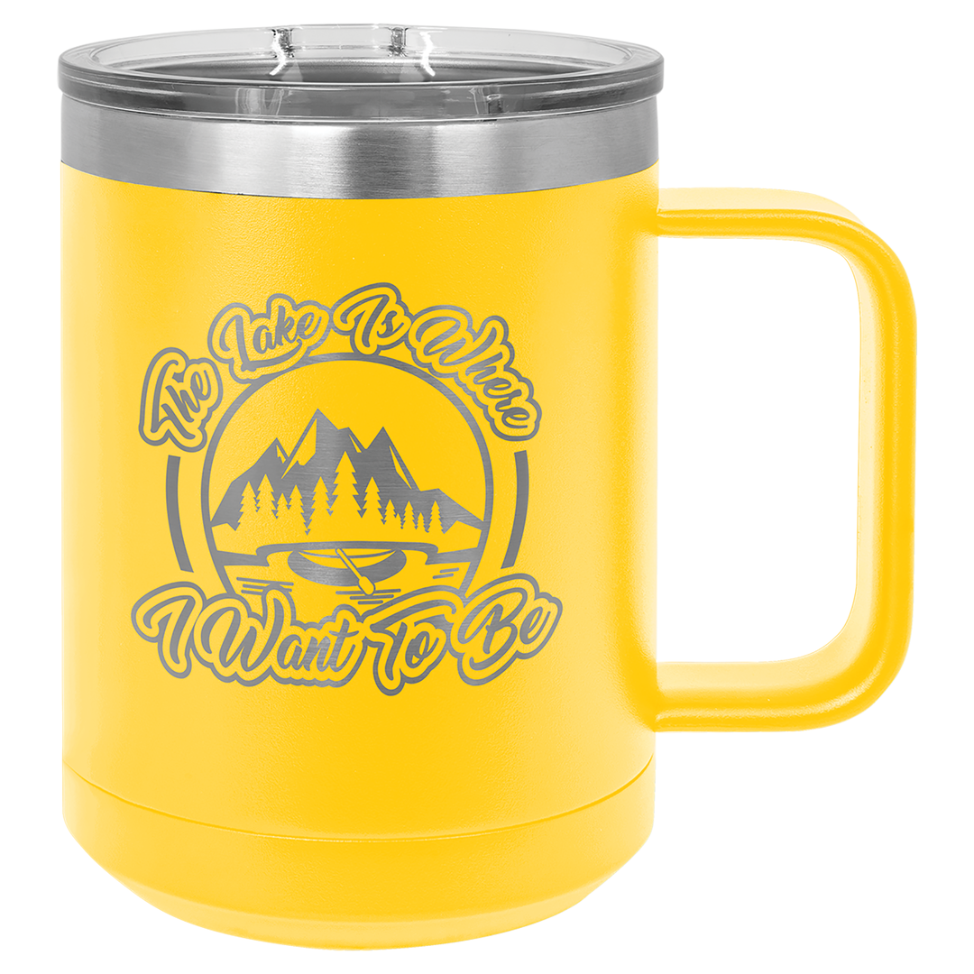 15 oz Coffee Mug (ONE SIDE ENGRAVED)