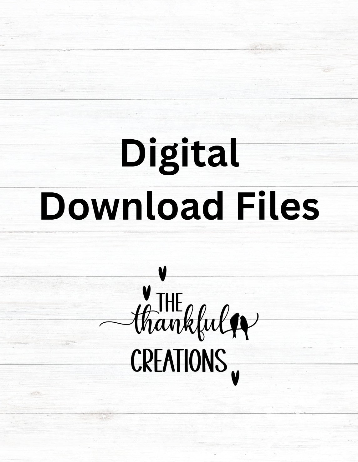 Sample of a laser cut and engrave file with the words The Thankful Creations over top of it.