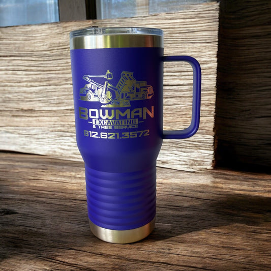 20 oz Travel Tumbler with Handle