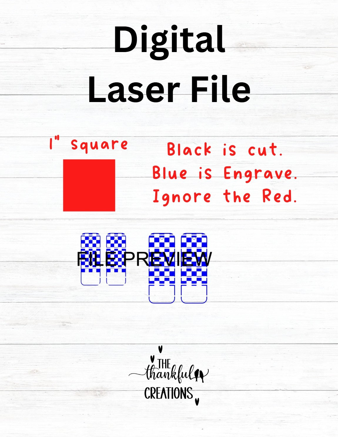 Checkered Bar Earring Laser File Bundle SVG PDF