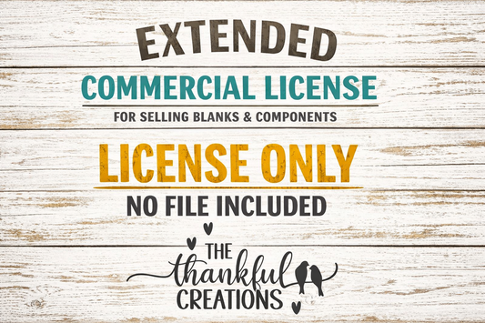 Extended Commercial License for Selling Blanks – Add-On Only