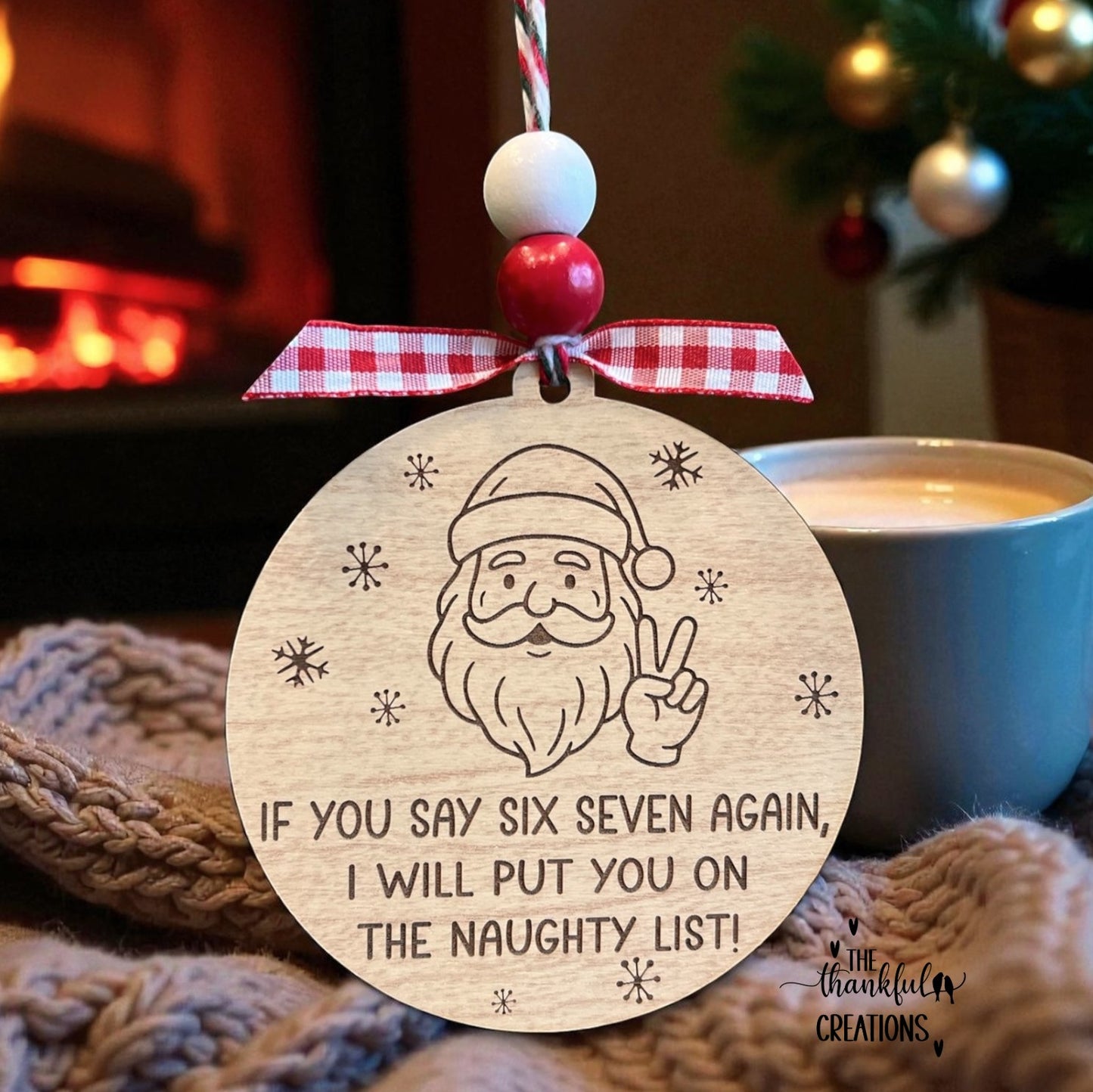 Santa 67 Six Seven Christmas Ornament