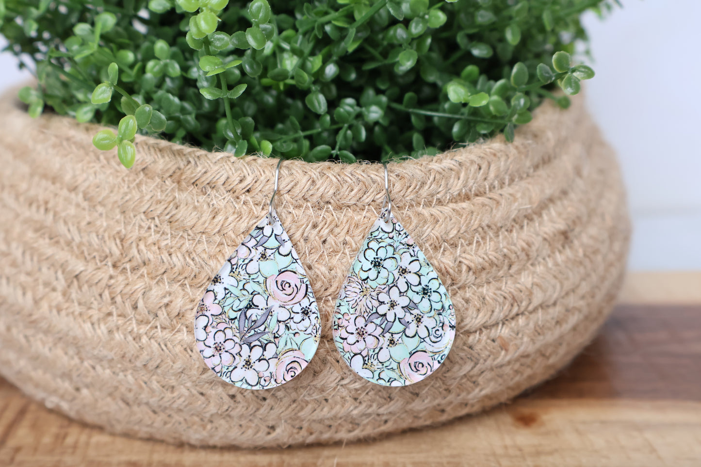 Succulent Floral Earrings