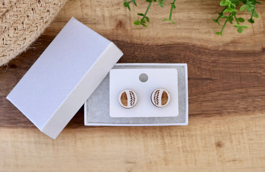 Sourdough Bread inspired Stud Earrings