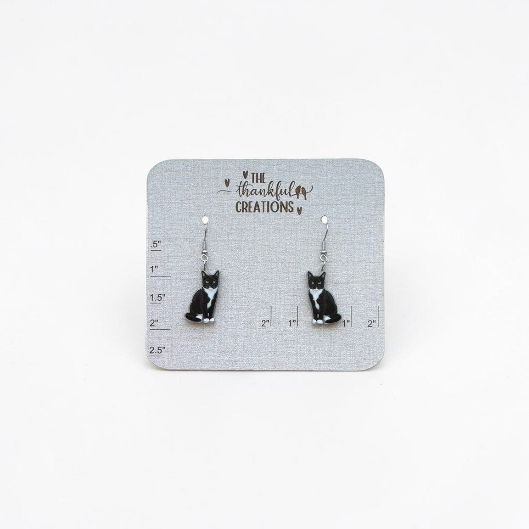 Cat Earrings | Handmade Acrylic Cat Lover Jewelry