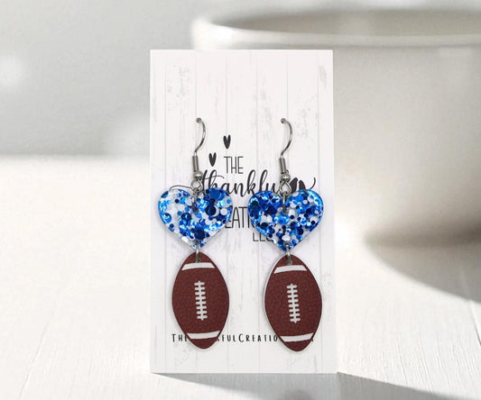 Football Earrings (Choose your Color!)