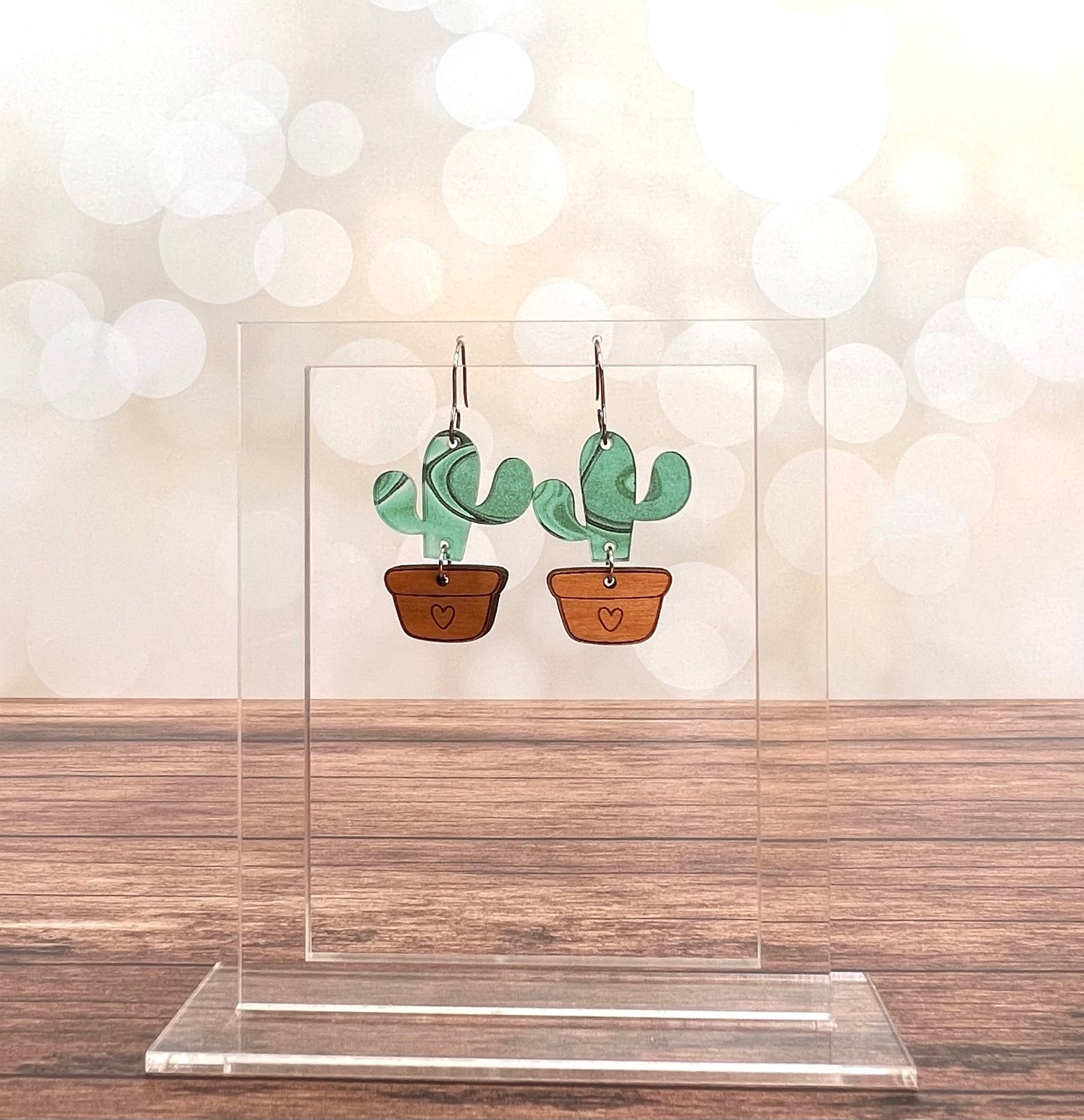 Cactus Inlay Nested Earring Bundle Digital Download