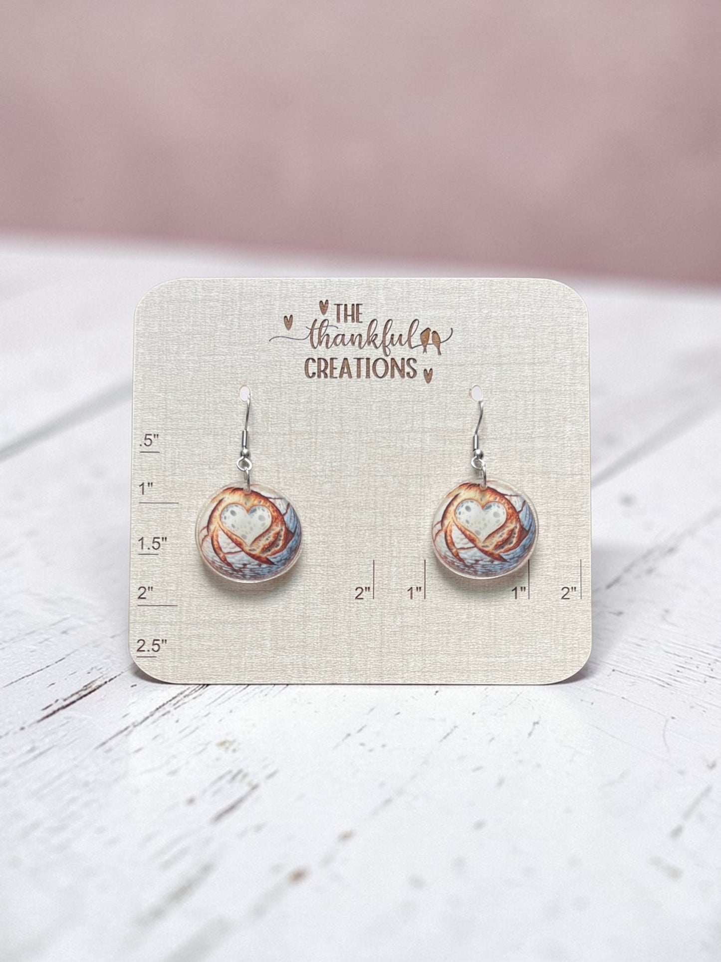 sourdough baker earrings bread lover gift