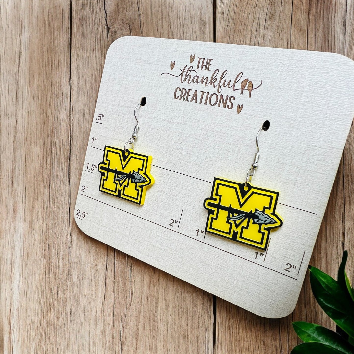 Milan Earrings Black and Yellow