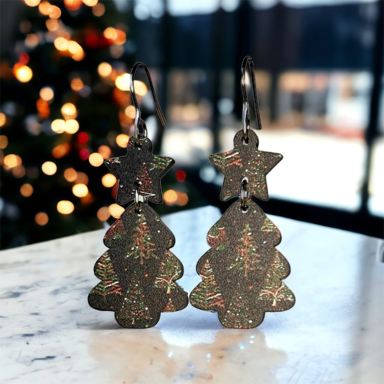 Christmas Tree Snack Cake Earrings
