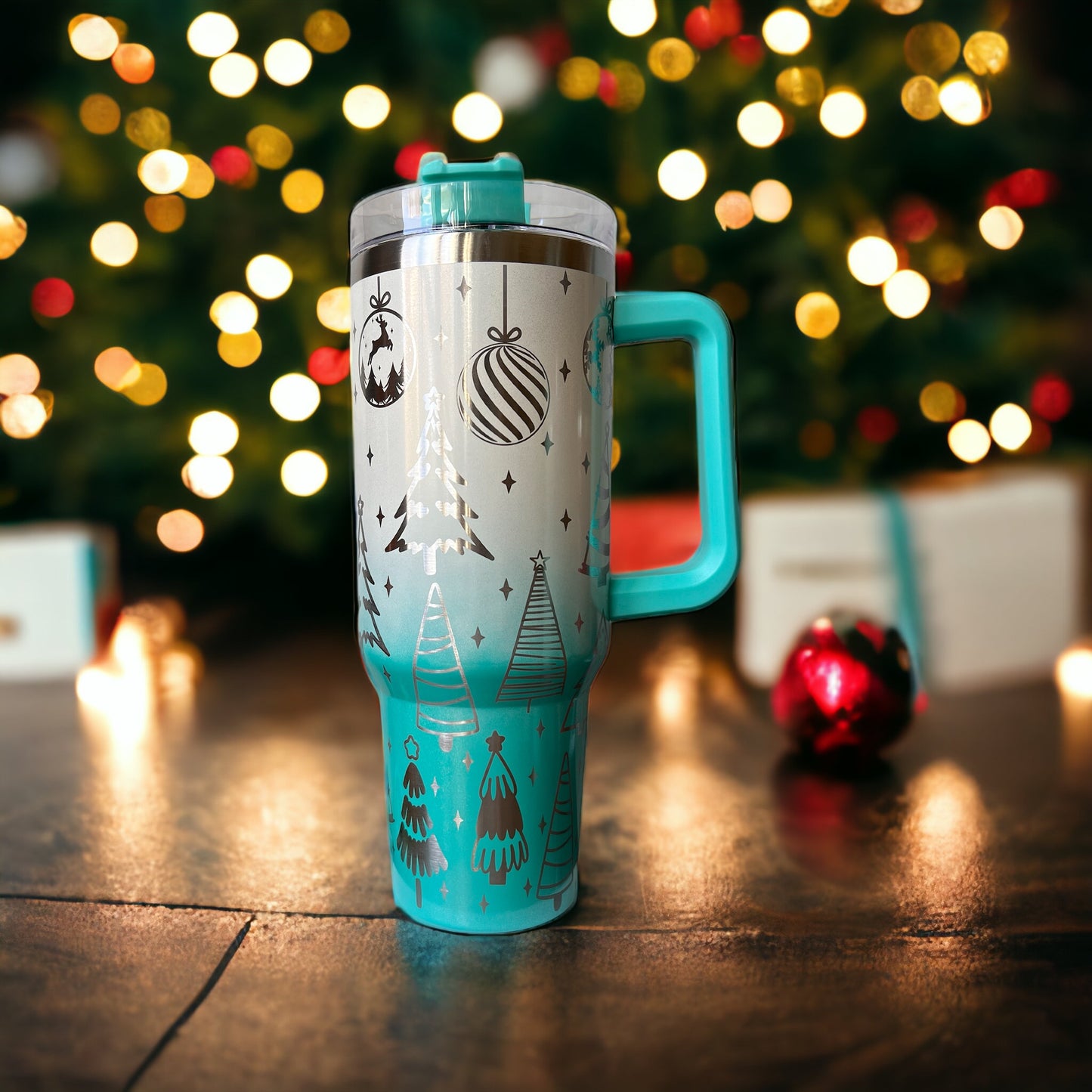 40 oz Tumbler Ornaments and Christmas Trees (choose your color)