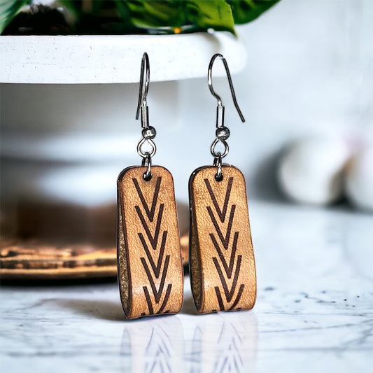 Leather Loop Earrings