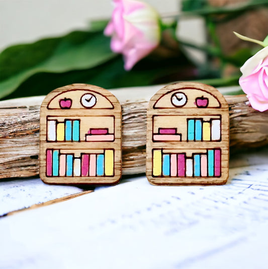 Book Stud Earrings