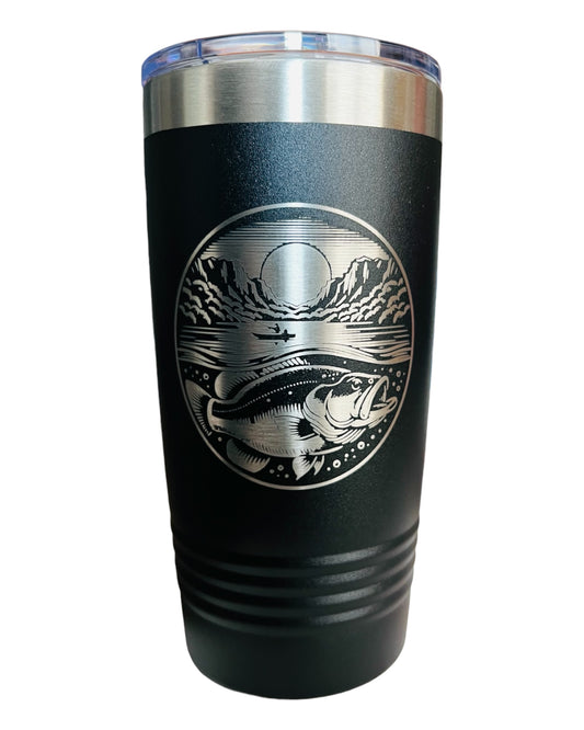 Fishing 20 oz Travel Mug