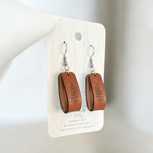 Leather Loop Earrings